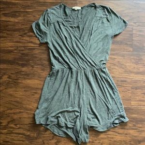 Grey Cotton Romper